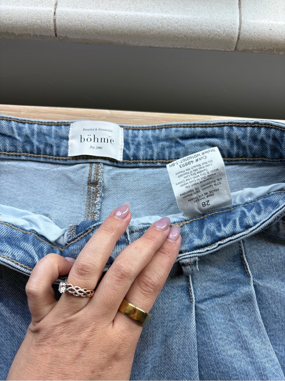 Bohme Stella Pleated Baggy Jeans - Picture 6 of 6